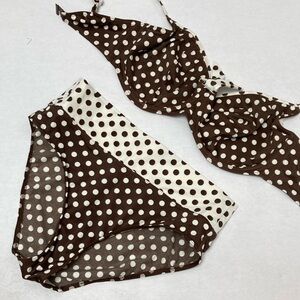 Freya Brown and White Polka Dot Bikini